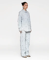 Avec Les Filles Women's All Over Stud Shacket