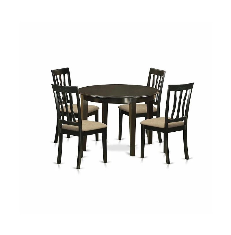 East West Furniture 5 Pc small Kitchen Table set-Kitchen Table and 4 Kitchen Chairs