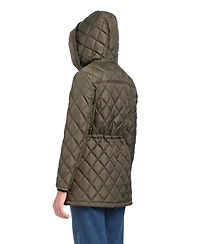 kate spade new york Women's Diamond Quilted Anorak Jacket With Hood