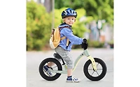 12 Inch Balance Bike with Adjustable Seat and Rotatable Handlebar for Ages 3+ - Green
