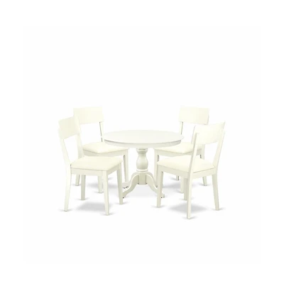 East West Furniture 5 Piece Dining Table Set