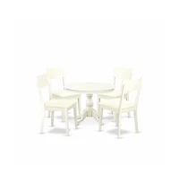 East West Furniture 5 Piece Dining Table Set