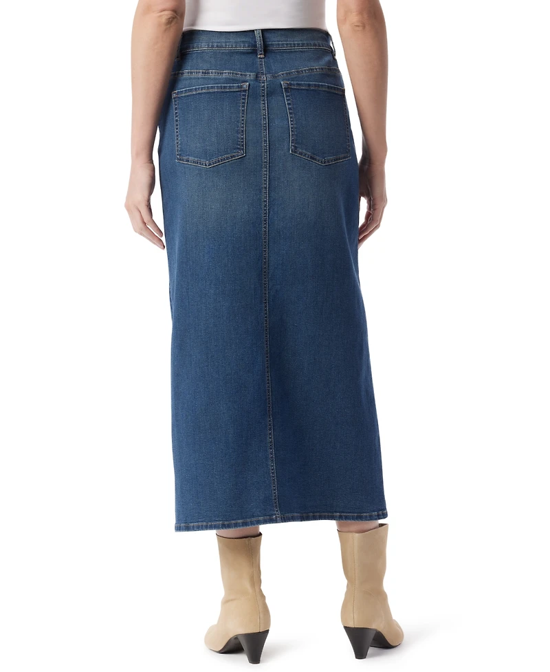 Gloria Vanderbilt Women's Five Pocket Straight Cut Maxi Skirt