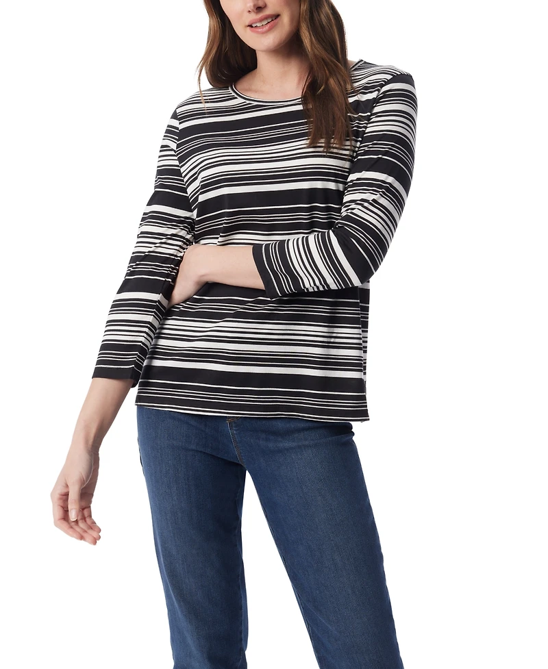 Gloria Vanderbilt Women's Amanda 3/4-Sleeve Knit Top