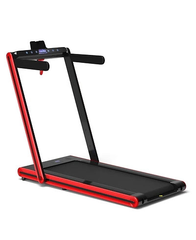 2-in-1 Folding Treadmill with Dual Led Display