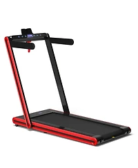 2-in-1 Folding Treadmill with Dual Led Display