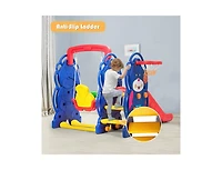 Akiudex 3-in-1 Toddler Climber and Swing Playset for Active Fun