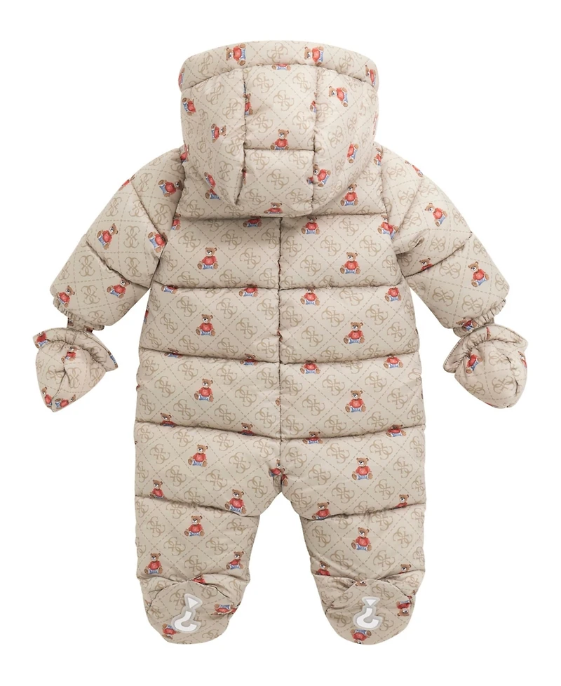 Guess Baby Kids Hooded Padded Pram Coverall