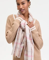 On 34th Brushed Plaid Blanket Wrap, Macy's Exclusive