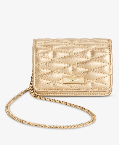 I.n.c. International Concepts Boxed Izzii Metallic Quilted Ultra Mini Bag, Macy's Exclusive