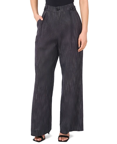 1.state Women's Button Detail Wide Leg Pants