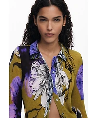Desigual Women's Buttoned T-shirt designed by Mr. Christian Lacroix