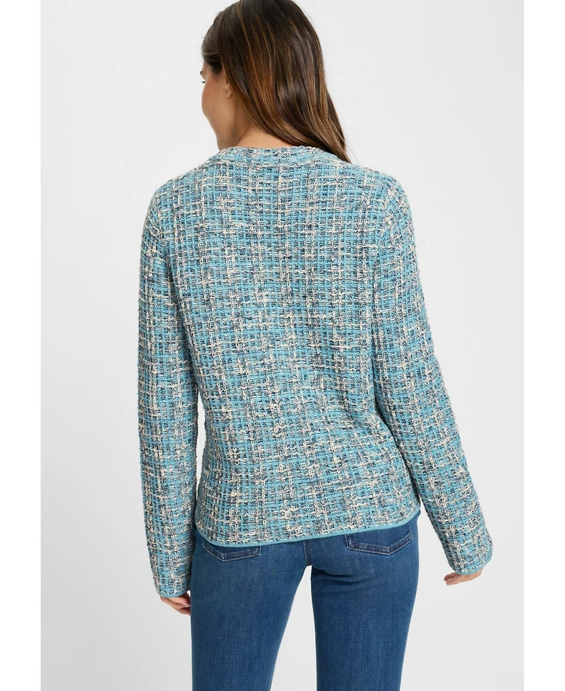 Olsen Tweed Knit Cardigan