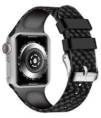 Waloo Carbon Fiber Silicone Replacement Band for Apple Watch