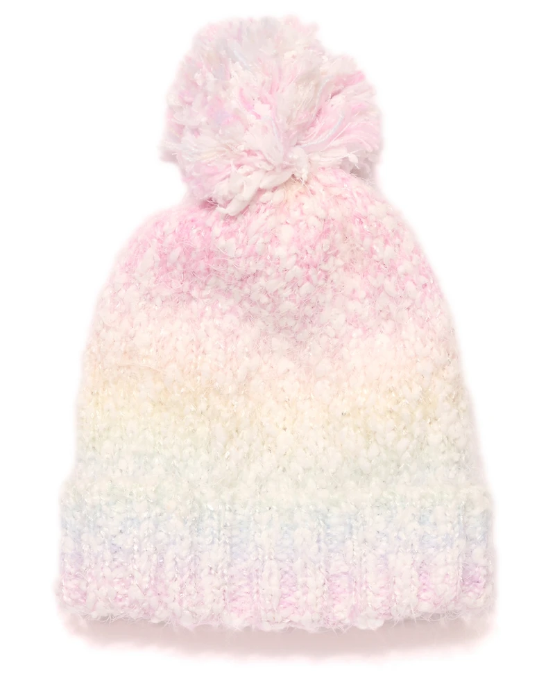 InMocean Big Girls 3-Piece Color Block Cozy Cloud Weather Beanie, Scarf and Gloves Set
