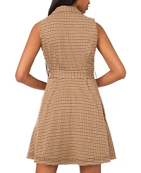 Msk Petite Crossover V-Neck Belted Short Dress