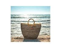 Rooted Heritage Handmade Sisal Straw Basket Tote Bag