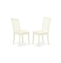 East West Furniture 5 Piece Kitchen Set - Linen White Round Dining Table and 4 Linen White Dining Chairs with Slatted Back - Linen White Finish