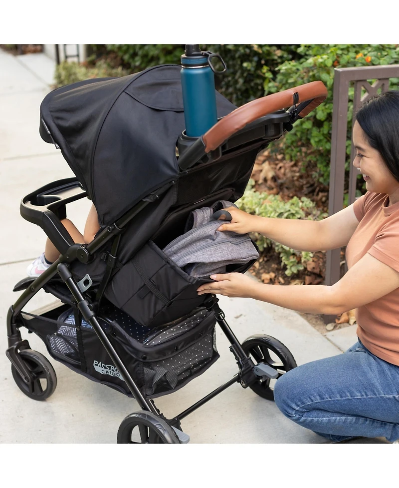 Baby Trend Passport Cargo Travel System (with Ez-Lift Plus Infant Car Seat) - Black Bamboo