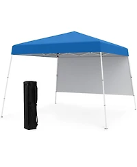 8 X 8 Feet Pop up Canopy Tent with 1 Sidewall and Portable Backpack