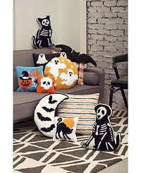 Witch Moonlight Hooked Throw Pillow, 16" x 16"