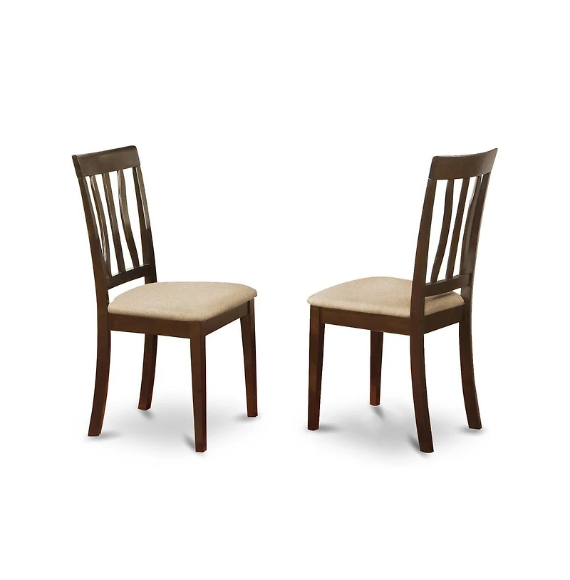 East West Furniture 3 Pc Kitchen Table set-Small round Table and 2 Kitchen Chairs