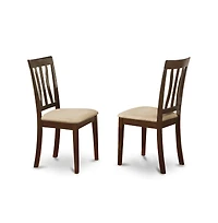 East West Furniture 3 Pc Kitchen Table set-Small round Table and 2 Kitchen Chairs
