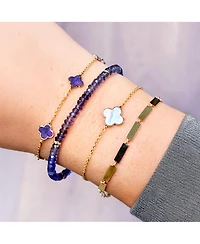 The Lovery Iolite Bead Bracelet 14K Gold