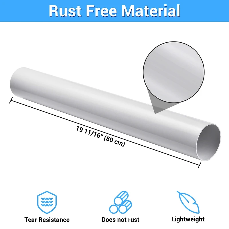 Yescom Anti Rust Flag Pole Sleeve for 20Ft 25Ft 30Ft In-Ground Poles Outdoor 2 1/16"