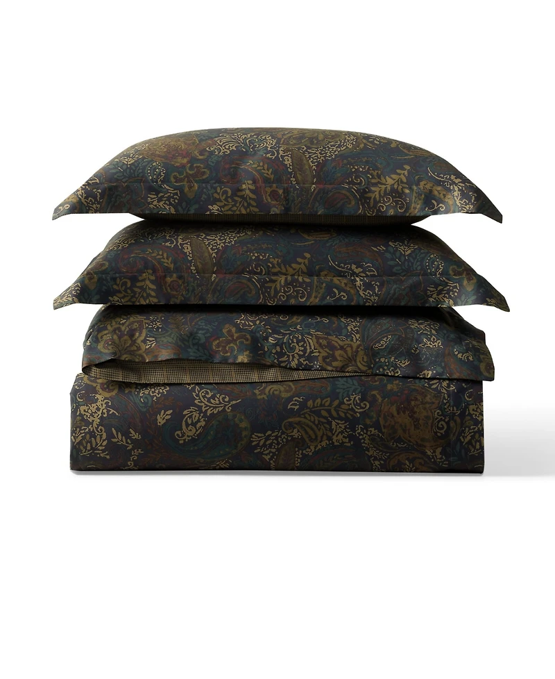 Lauren Ralph Lauren Henry Cotton Sateen Reversible 3-Pc. Comforter Set, King