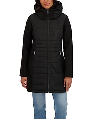Sebby Collection Women's 3/4 Mix Media Softshell