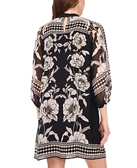 Msk Women's Mock Neck Shift Dress