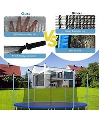 14 Feet Replacement Weather-Resistant Trampoline Safety Enclosure Net