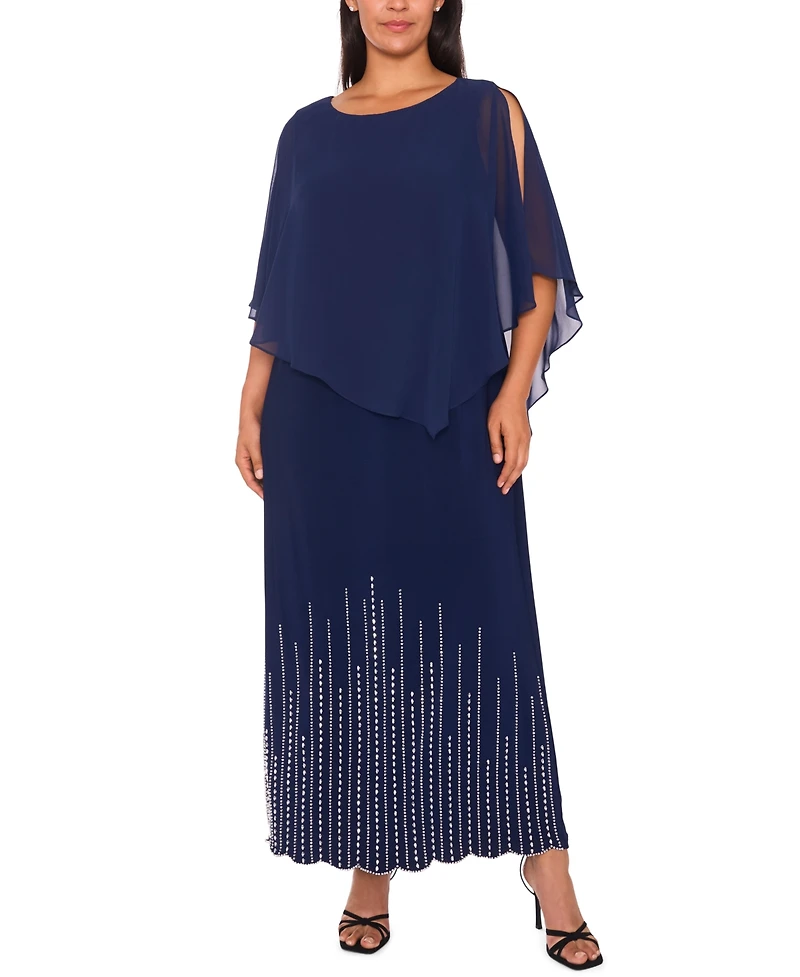 Msk Plus-Size Women's Faraj Maxi Dress