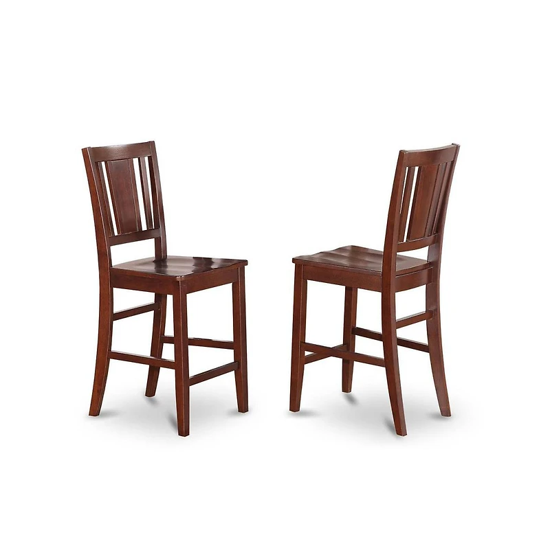 East West Furniture 5 Pc counter height pub set - high Table and 4 Kitchen Chairs