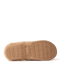 Dearfoams Womens Claire Cable Knit Chenille Clog House Shoe Slipper