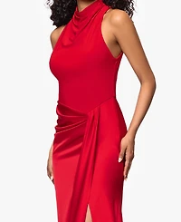 Betsy & Adam Women's Cowl Neck Dress