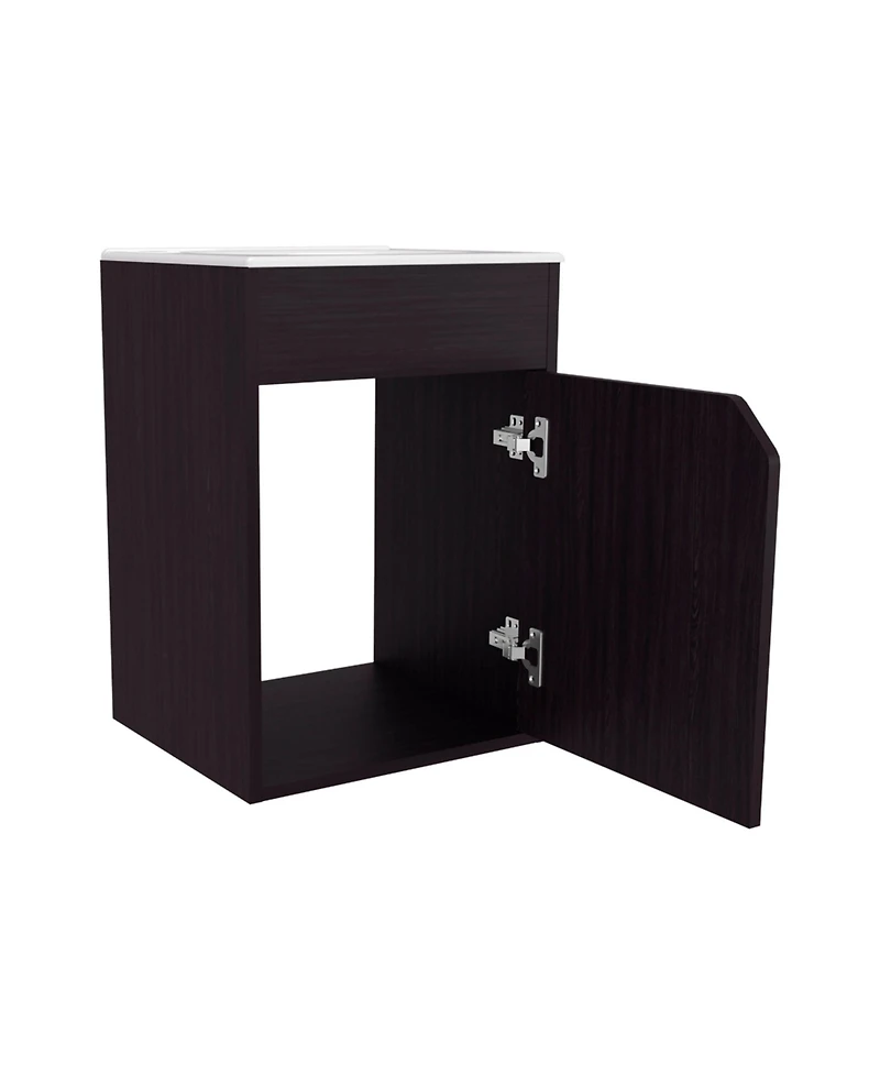Fm Furniture Nelson Bathroom Floating Vanity, Wenge