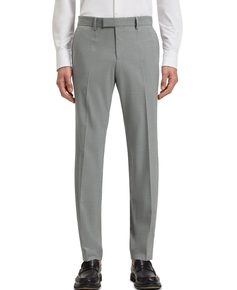 Boss by Hugo Boss Men's Washable Micro-Patterned Stretch Fabric Slim-Fit Suit