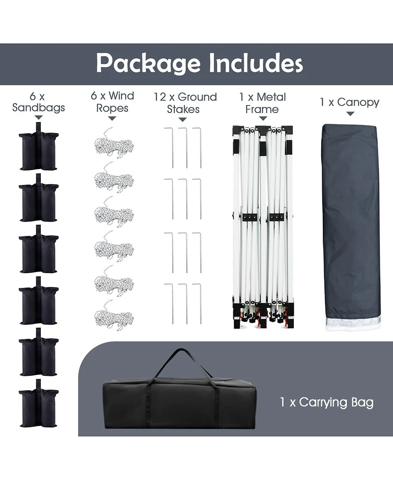 10x20 Ft Pop Up Canopy