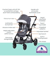 Baby Trend Morph Single to Double Modular Travel System - Dash Grey