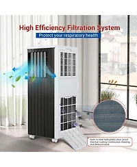 gaomon 8,000 Btu Portable Ac - New Model, Compact, Lightweight, Easy to Move with Wheels, Quiet Operation, Includes Window Venting Kit