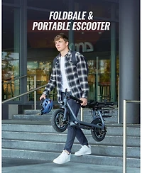 Urbanmax Foldable Electric Scooter, 550W Motor, 18.6 Mph Max Speed, 20 Miles Range