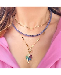 The Lovery Tanzanite Bead Necklace 14K Gold