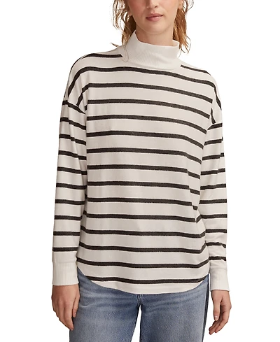 Lucky Brand Women's Cloud Mock Neck Top