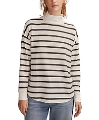Lucky Brand Women's Cloud Mock Neck Top