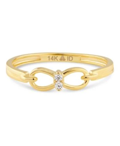 Devata Infinity Ring In 14k Gold Size 8 Approx. 1.6 Grams.