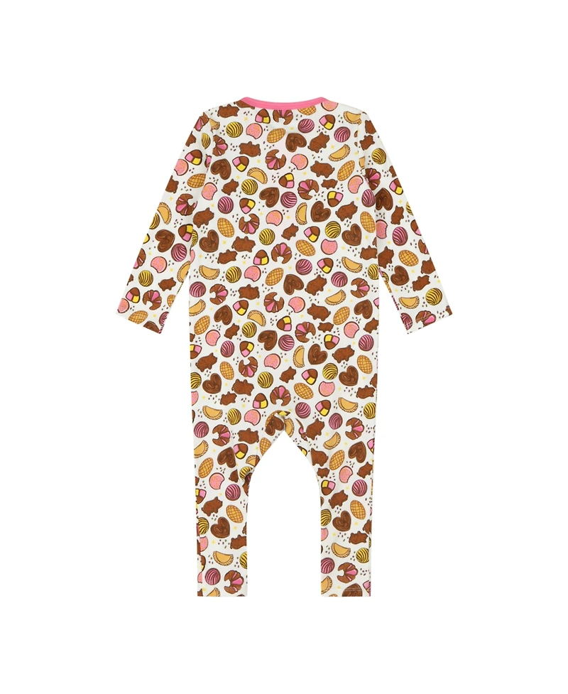Mixed Up Clothing Baby Kangaroo Pocket Romper - Pan Dulce