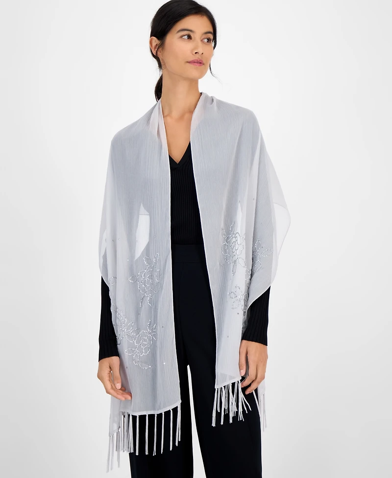 I.n.c. International Concepts Beaded Fringe Evening Wrap, Macy's Exclusive