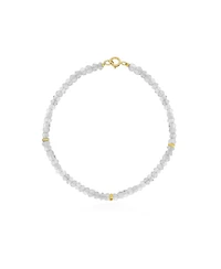 The Lovery White Topaz Bead Bracelet 14K Gold